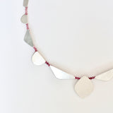 SILVER AND AQUAMARINE CHOKER NECKLACE