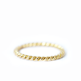 ADEL TWISTED 18CT GOLD RING