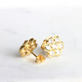 CLOU D'OREILLE NUAGE OR 18 CT