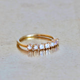 BAGUE IVY PIERRES DE LUNE OR 18 CT