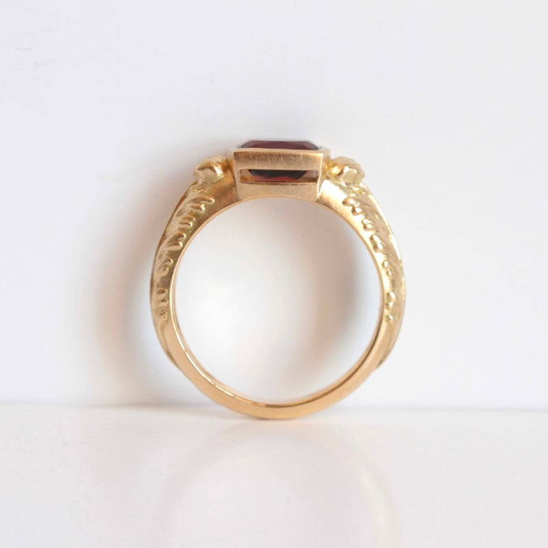 ARTICLE INDISPONIBLE / BAGUE HOMME TOURMALINE WHISKEY