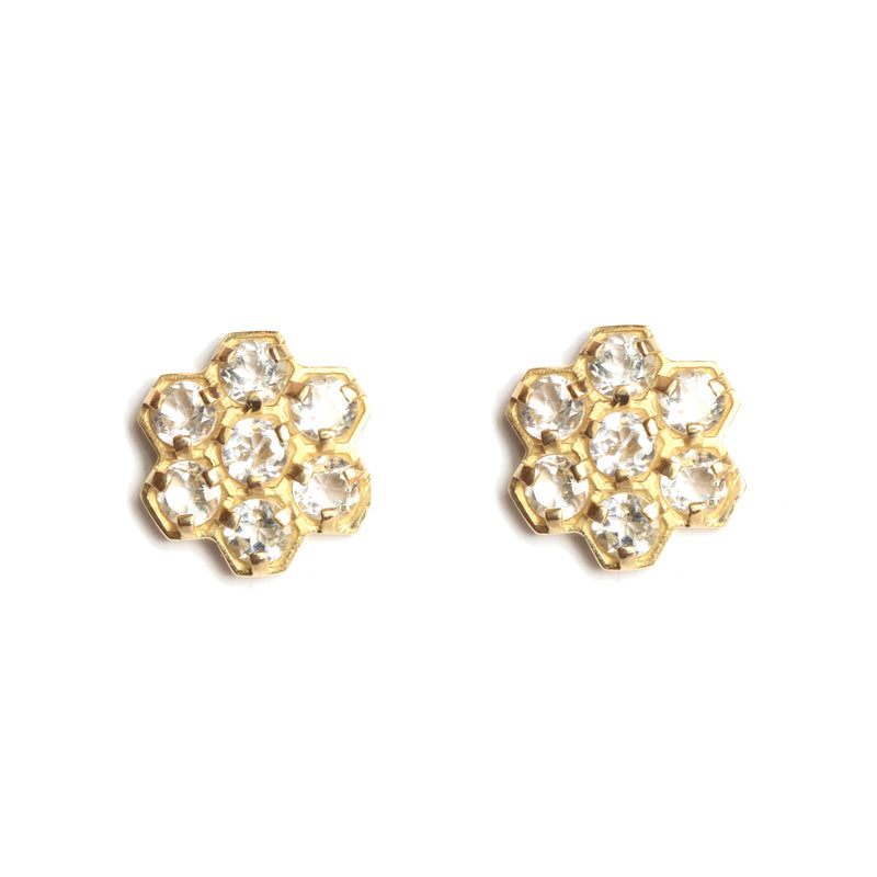 CLOU D'OREILLE NUAGE OR 18 CT