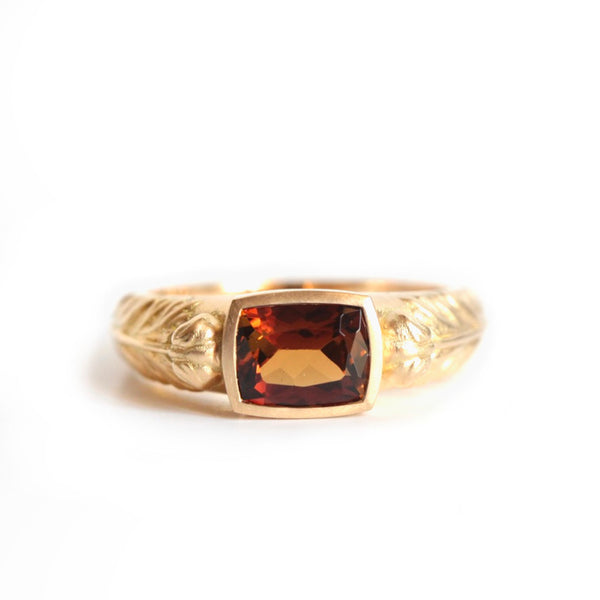 ARTICLE INDISPONIBLE / BAGUE HOMME TOURMALINE WHISKEY