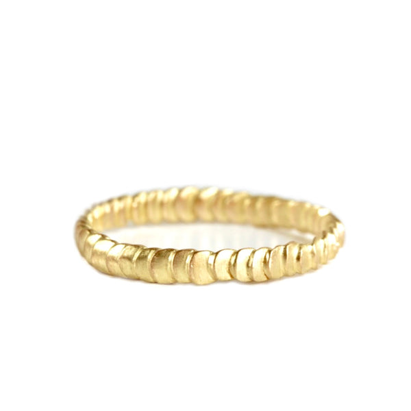ANNEAU FRIEDA FIN OR 18 CT RECYCLÉ