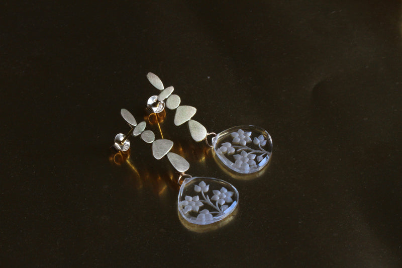 BOUCLES D'OREILLES CANA CRYSTAL ENTAILLE