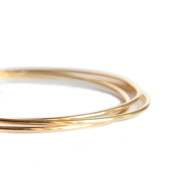 ROUND AVA 18 CT GOLD AND MOONSTONE BRACELET