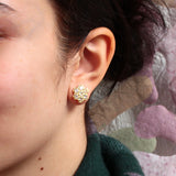 CLOU D'OREILLE NUAGE OR 18 CT