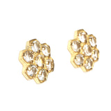 CLOU D'OREILLE NUAGE OR 18 CT