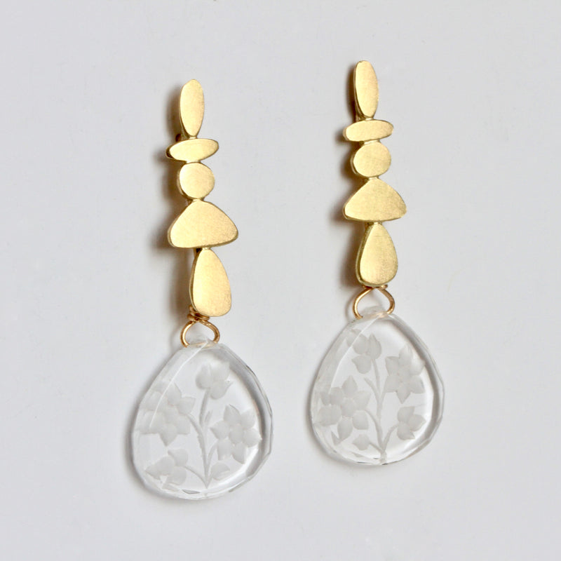 BOUCLES D'OREILLES CANA CRYSTAL ENTAILLE