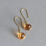 BOUCLES D'OREILLES CITRINES