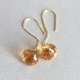 BOUCLES D'OREILLES CITRINES