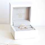 MEN'S 4 MM WEDDING HALF BAND 18 CT GOLD