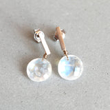 BOUCLES D'OREILLES PIERRES DE LUNE