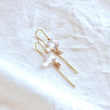 DORMEUSES AMÉTHYSTES LILA ET OR ROSE 18 CT