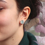 CLOU D'OREILLE ANOUK LABRADORITE ET ARGENT