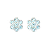 CLOU D'OREILLE ANOUK TOPAZES ET ARGENT