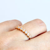 BAGUE IVY PIERRES DE LUNE OR 18 CT