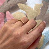 ADEL TWISTED 18CT GOLD RING