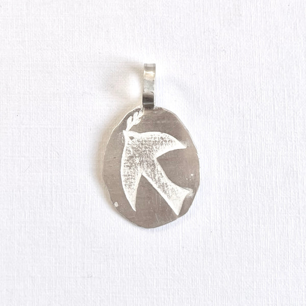 Pendentif Oiseau argent