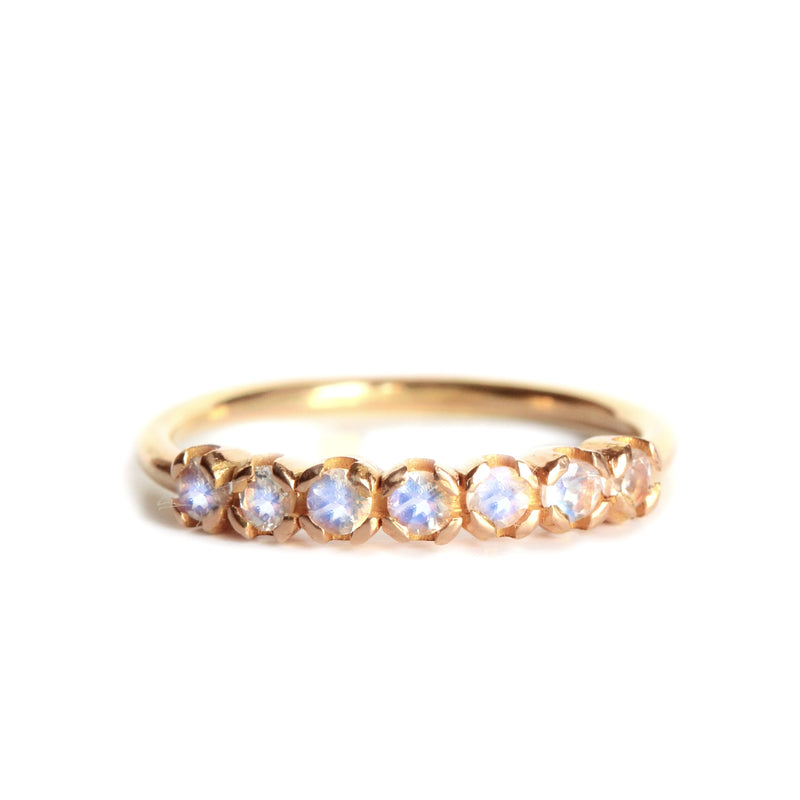 BAGUE IVY PIERRES DE LUNE OR 18 CT