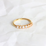 BAGUE IVY PIERRES DE LUNE OR 18 CT