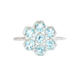 BAGUE ANOUK TOPAZES BLEUES ET ARGENT