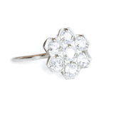 BAGUE ANOUK TOPAZES BLANCHES ET ARGENT