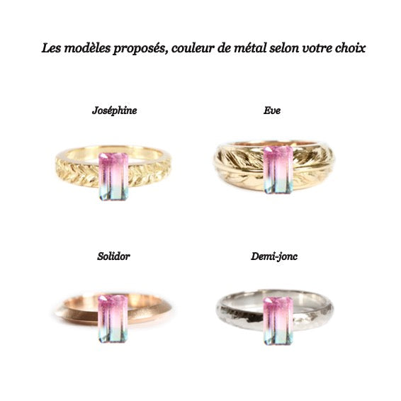 TOURMALINE MELON D'EAU AVEC OU SANS MONTURE