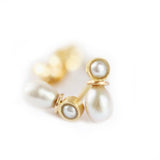 EARRING 4 PEARLS 18 CT GOLD