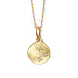 STAR-SET DIAMONDS AND RECYCLED 18 CT GOLD MEDALLION