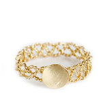 OLYMPE 18 CT GOLD THREAD RING